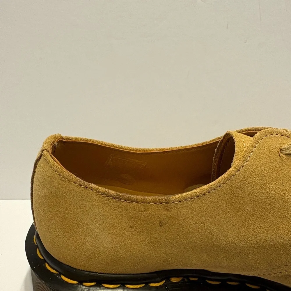 Dr. Martens 1461 Made in England Buck Suede Oxford Shoes Beige Size  Us 6 New